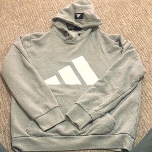 Adidas men’s hoodie. Gray size L Fast